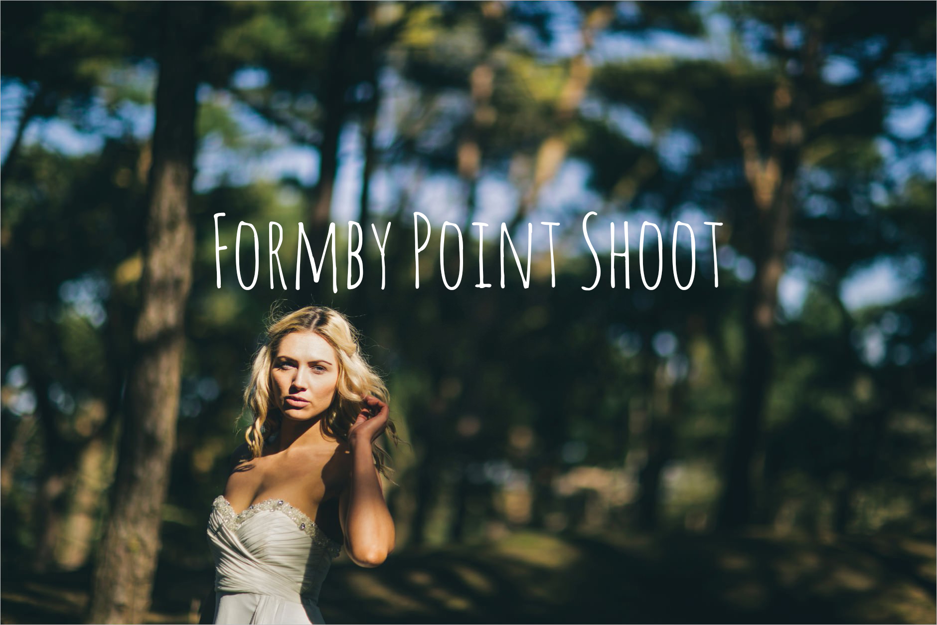 Formby Point bridal shoot