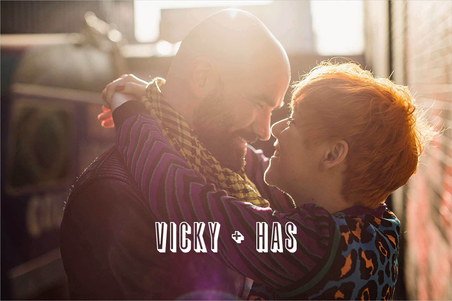 colourful baltic triangle engagement shoot