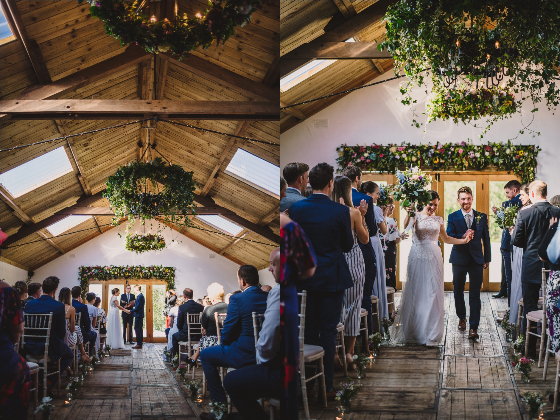 wedding ceremony in the dairy at knipe hall in the lake district