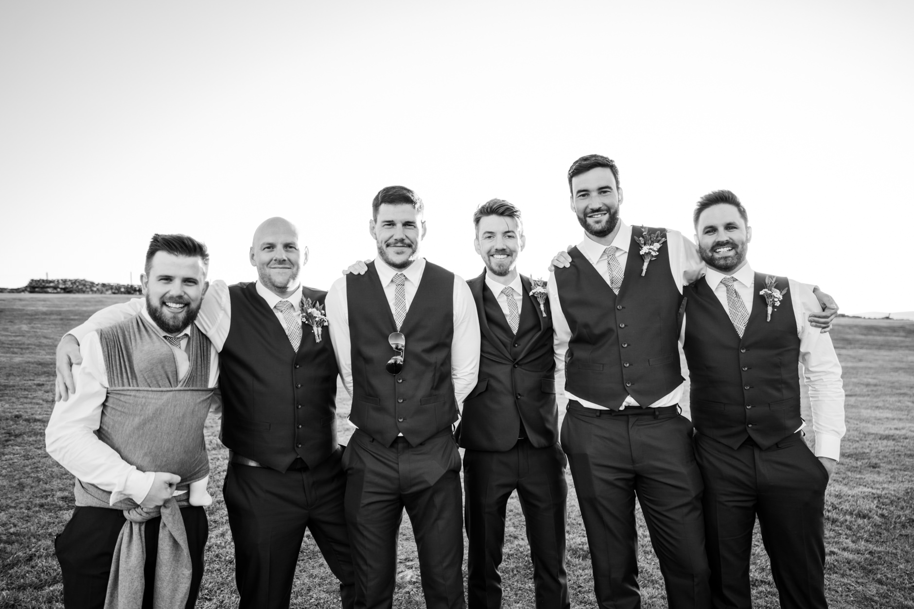 groom and his groomsmen at knipe hall