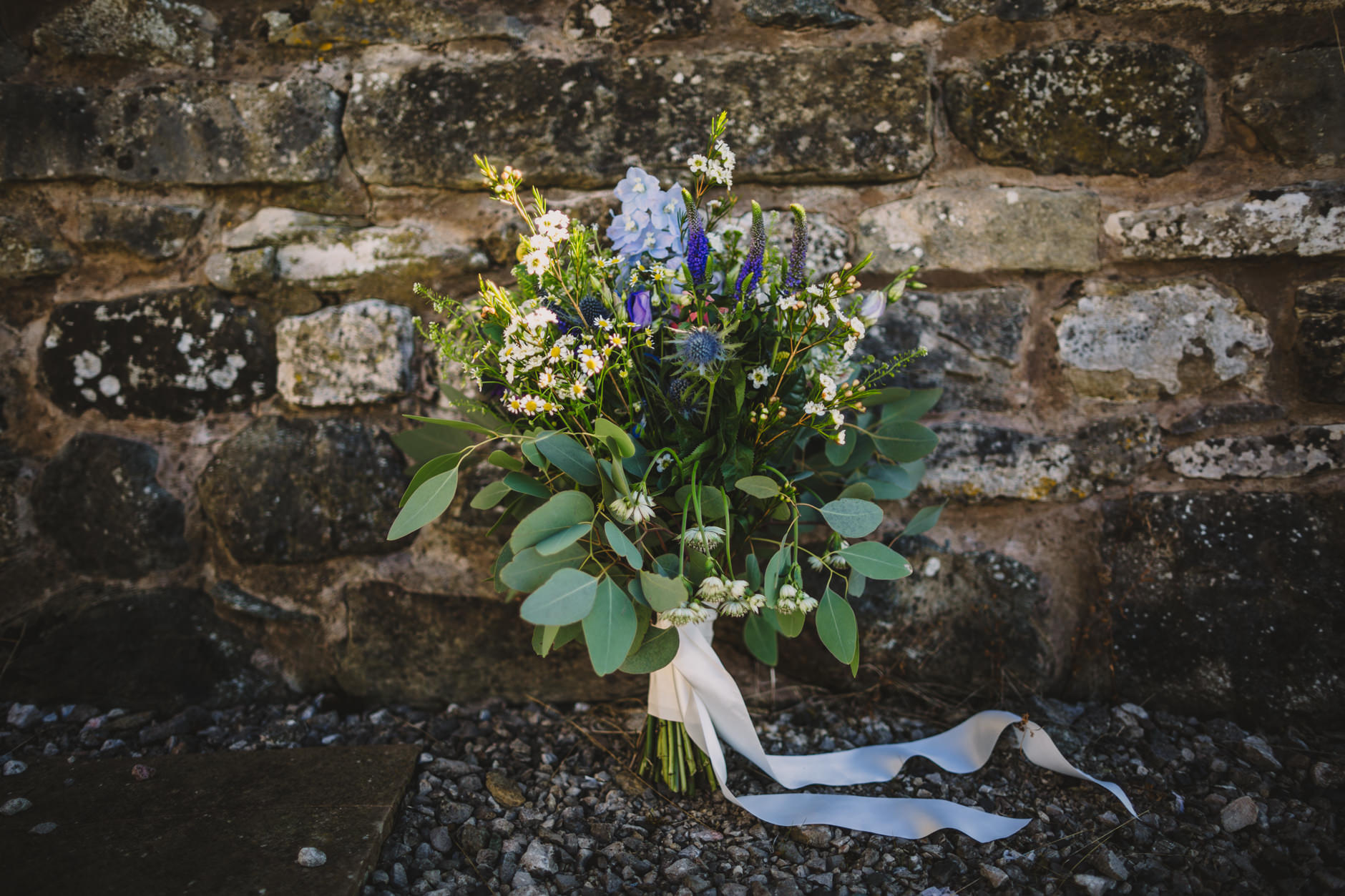 september wedding bouquet at knipe hall