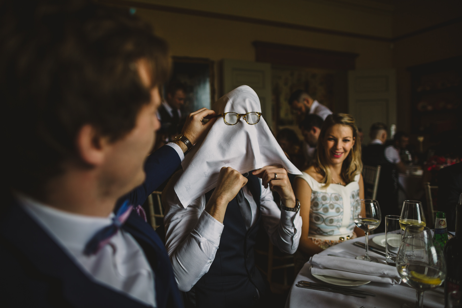 wedding guest mr napkin head impression