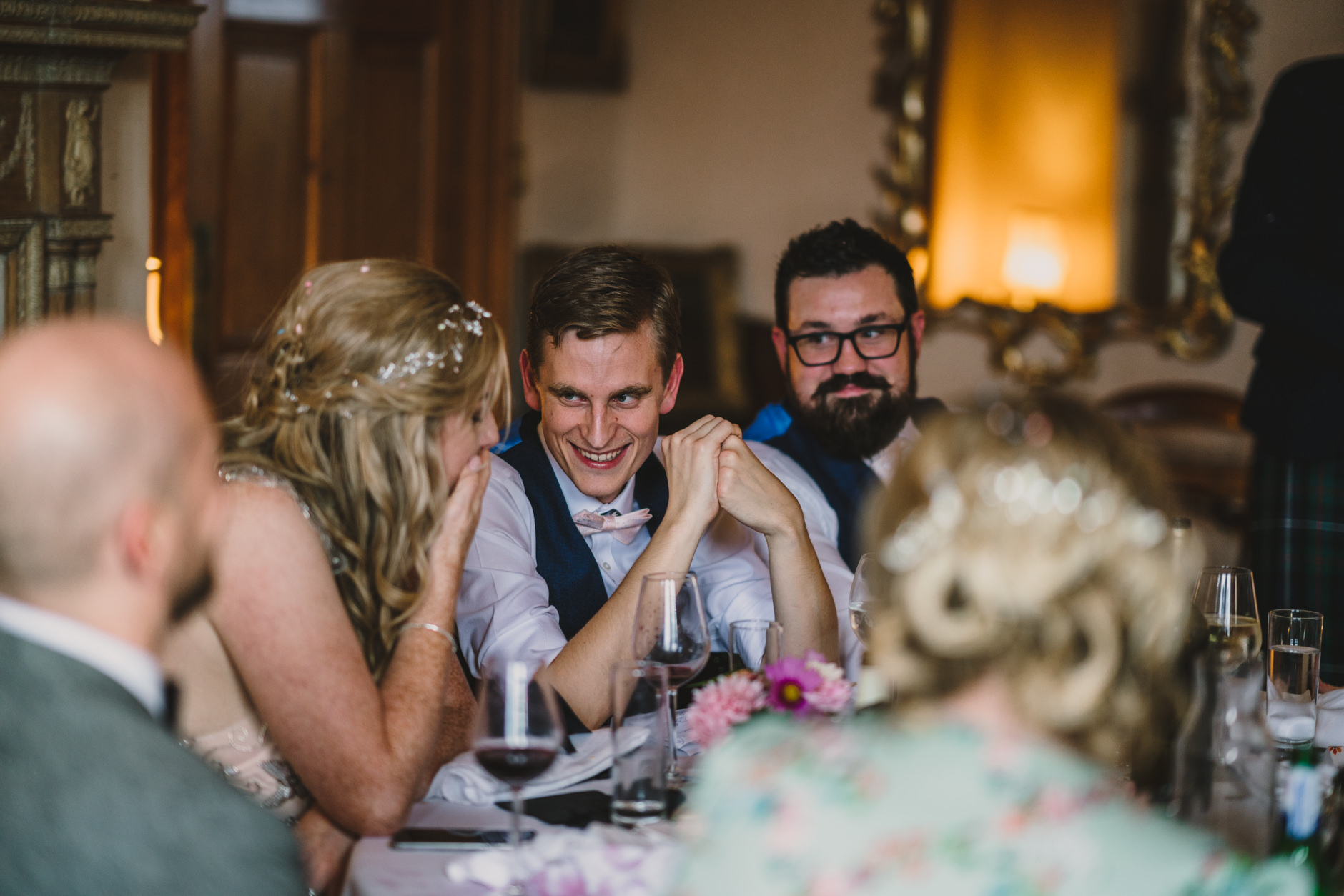reactions to speeches at east bridgford hill wedding