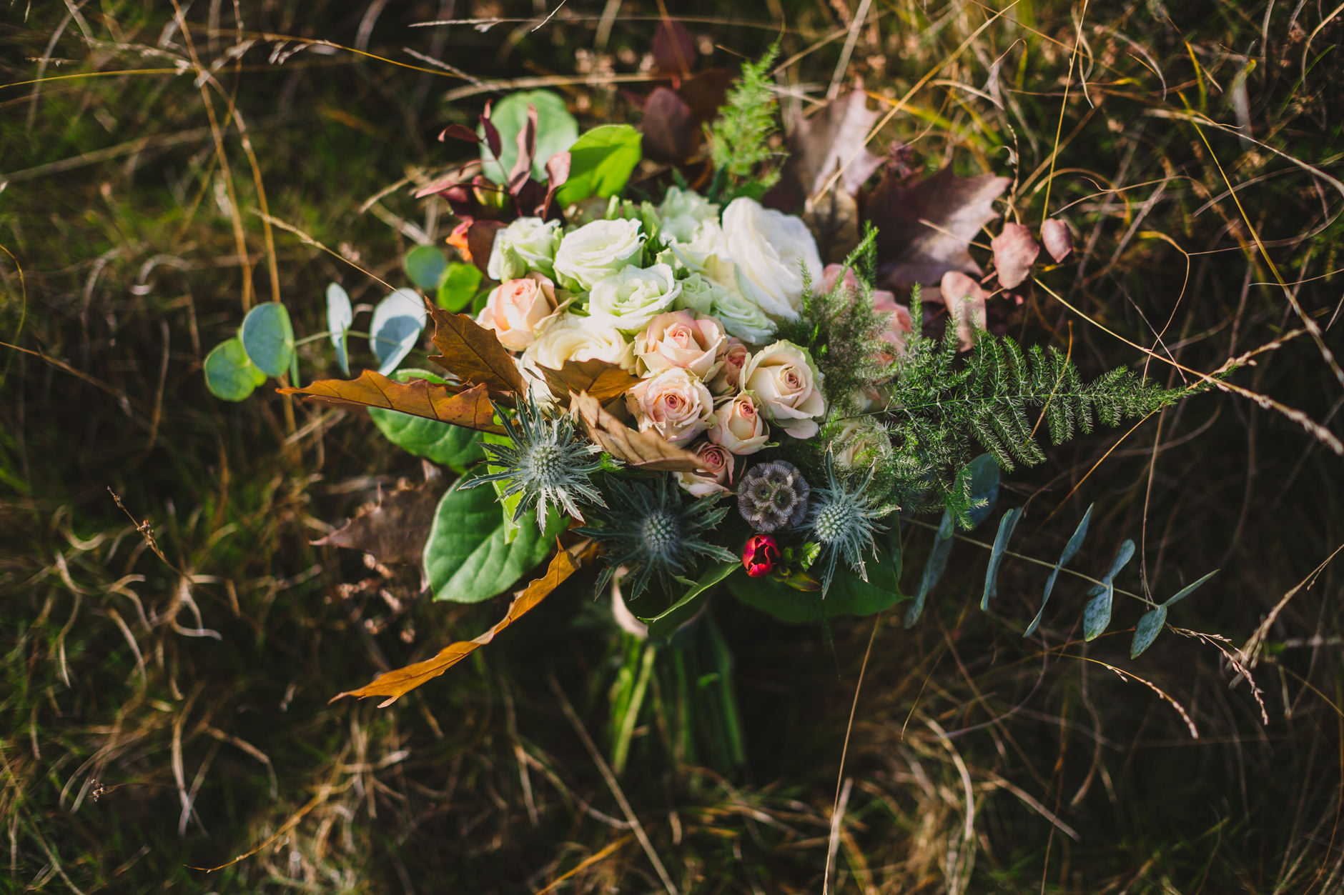 autumnal wedding bouquet from waitrose