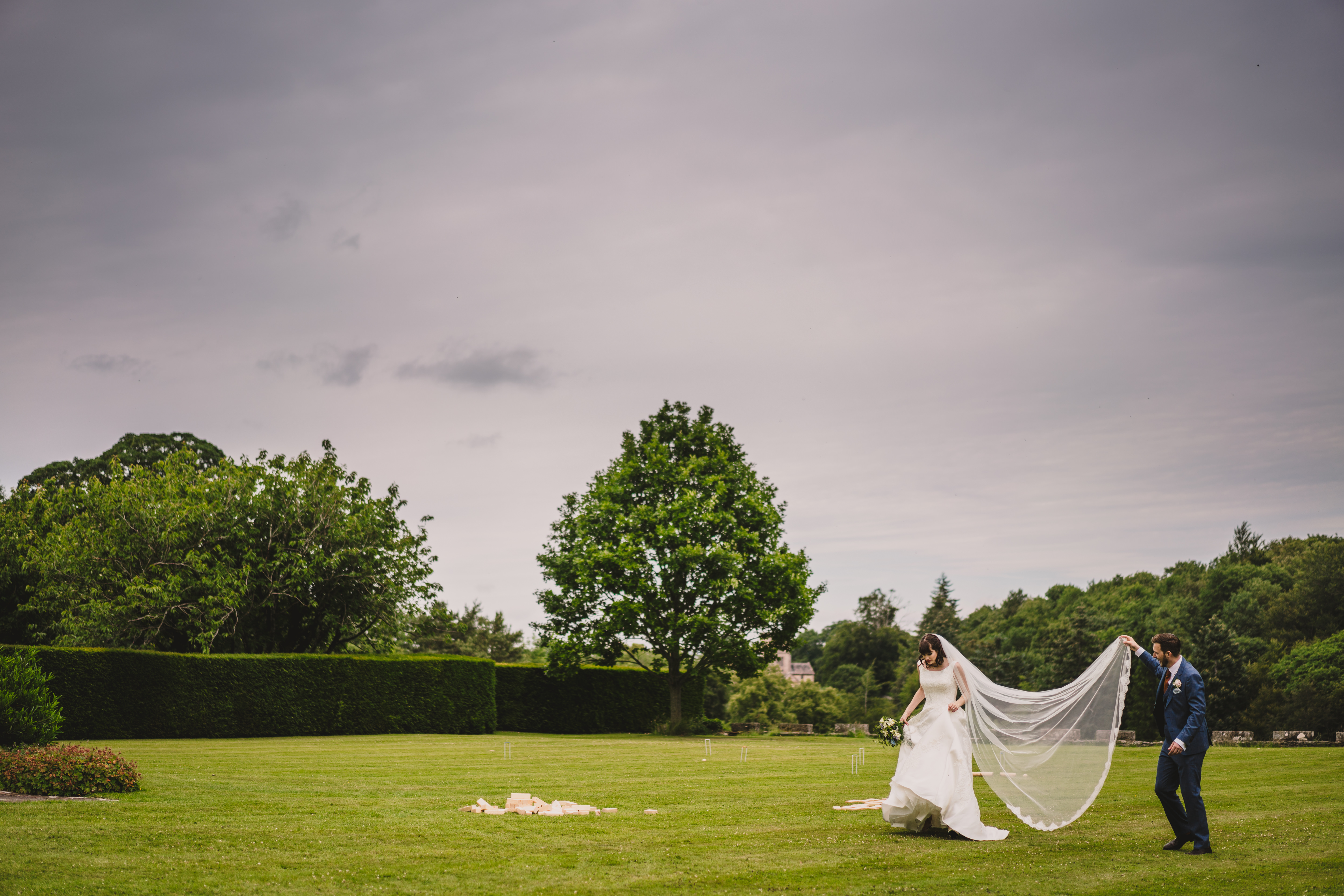 quirky wedding photography at askham hall